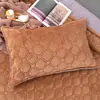 Un par de fundas de almohada acolchadas y engrosadas, una para una cama individual, una de tamaño estándar