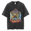 Camiseta Urbana para Hombre con Diseño de Anime Japonés Naruto, Camiseta Lavada Estilo Harajuku 2024, Estilo Hip-Hop de Verano