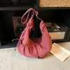 Versátil Nova Bolsa Dumpling 2026 Casual para o Dia a Dia Grande Capacidade Ombro Transversal Simples Bolsa Dumpling no Estilo Chanel