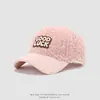 Chapéus de Bebê Quentes Japoneses e Coreanos Outono e Inverno Pelúcia Bonés de Baseball Infantis Tendência Letra Sorte Bonés de Baseball Comércio Exterior