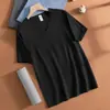 Camiseta de manga corta para hombre de modal, top de cuello en V, camiseta interior antibacteriana, camiseta fina de seda helada de tacto frío de secado rápido de media manga