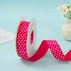 Día del Niño 2.5cm Puntos Finos Lunares Cinturón de Poliéster con Lunares Accesorios para el Cabello Hechos a Mano DIY Lazo Regalo Material para Accesorios de Ropa
