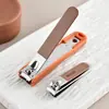 Popular Conjunto de 8 Peças de Cortadores de Unha Portáteis com Design Anti-Salpicos, Ferramentas de Manicure, Conjunto de Cortadores de Unha com Logotipo Impresso