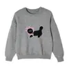 Princesa Yuan Yuan 25 Outono e Inverno Meninas Gola Redonda Desenho Animado Amigo da Pele Quente Suéter Pulôver Roupa Infantil Tops Casuais Infantis