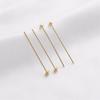 Preservación del Color Paquete de Oro de 14 Quilates Flor de Perlas Alfiler T Alfiler de Seguridad DIY Hecho a Mano Pendientes Caseros Aretes Accesorios Material de Joyería con Perlas