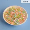 Perla de color semicírculo taladro plano de resina mitad pegatina para refrigerador parche para teléfono material de accesorios DIY joyería para uñas