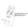 Plp1-100-F Apertura 3 mm Columna Guía de Luz Transparente Cubierta de Luz Indicadora LED de Parche Columna Guía de Luz de Cabeza Plana con Marca de Tarjeta