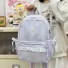 Mochila de Encaje Delicada Estilo Coreano Ins Hada Nueva para Estudiantes de Secundaria, Bolso Escolar de Alto Valor, Mochila de Viaje
