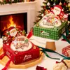 Caja de Regalo de Navidad, Caja para Pastel, Caja para Mousse, Enchufe Decorativo Festivo, Fruta de la Paz, Dulces, Empaque para Galletas, Recuerdo