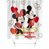 Popular Série Mickey Transfronteiriça Poliéster Impresso Digitalmente Impermeável e À Prova de Mofo Cortina de Chuveiro Conjunto de Quatro Peças Fabricante Tecido Impermeável Luxo Leve