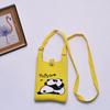 2024 Bolsa de Mão Mini de Tricô Guofeng Panda Bolsa de Celular Fashion Guofeng Bolsa de Ombro Bolsa Casual Versátil