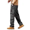 Pantalones de trabajo multibolsillos, pantalones cargo de pierna recta para hombre, nuevo estilo vintage, holgados y duraderos, adecuados para primavera y otoño, 2026 modernos y versátiles