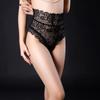 Calcinhas de Lingerie Sexy Transparentes Estilo Novo Europeu e Americano para Mulheres, Calcinhas Sexy de Renda de Cintura Alta que Moldam o Corpo para Mulheres, Tamanho Grande