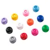 Pintura acrílica de 8 mm cuentas de 4 vías perforadas de cuatro vías cuentas sueltas cadena para teléfono móvil con cuentas pulsera accesorios de joyería diy