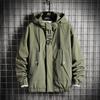 Camel HJCAMEL Primavera e Outono Nova jaqueta com capuz masculina solta moda coreana jaqueta ferramental juventude