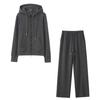 Pantalones con capucha de terciopelo, lana, seda, ligeros y lujosos, cómodos y suaves, de color sólido, informales, deportivos, para el hogar, otoño e invierno.
