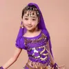 Tops Indianos de Dança para Crianças, Roupas de Performance que Mostram a Barriga, Atacado de Fabricantes de Roupas de Treino e Prática de Dança do Ventre para Crianças