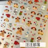 Lindo Manicura de Cachorro Nuevo Ins Sticker Plano Delgado Resistente Dibujo Animado Patrón de Uñas Adhesivo DIY Taza de Agua Tableta Pegatina