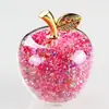 Regalo de Navidad Adornos de Manzana de Cristal Regalo de Nochebuena Tanabata Día de San Valentín Manzana de Navidad de Cristal