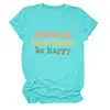 Beber té leer libros Amazon eBay sitio independiente camiseta casual cómoda para mujer cuello redondo manga corta