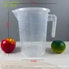 Taza medidora de PC de grado alimenticio de fábrica para tiendas de té de leche, Taza medidora de plástico con escala, Gran capacidad, Múltiples especificaciones, con tapa, Cilindro medidor comercial