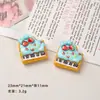 Accesorios de Resina DIY de Dibujos Animados, Frutas de Imitación, Pasador de Piano, Funda de Teléfono, Hebilla de Zapato, Llavero, Accesorios de Colgante