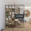 Divisória de Tela Prateleira Decorativa Madeira Maciça Estante de Livros Suporte para Flores Rack de Exposição de Entrada Balcão de Escritório Parede de Imagens Moderno