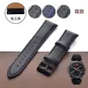 Pulseira de Couro com Padrão de Agulha para Samsung Gear S3, Ticwatch, Huami, Huawei Watch e Moto