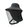 Sombrero Anti-Mosquitos para Exteriores para Hombres y Mujeres, Sombrero de Pesca con Cubierta Facial, Protección Solar, Máscara de Malla Transpirable, a Prueba de Insectos para Pesca Nocturna, Sombrero de Apicultura a Prueba de Abejas