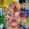 Argila Cerâmica Círculo de Diamante Corrente de Carro Anel de Chave Cordão Chaveiro Pingente Bolsa de Casal Pendurar Pequenos Presentes Venda por Atacado