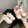 Zapatos Blancos Feos Lindos con Recortes y Suela Gruesa para Entrenamiento Moral de Mujeres Verano 2025 Nuevo Chic Nicho Estudiantes Tenis Deportivos Transpirables