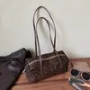 Bolso de Hombro Retro Melange de Gamuza con Estampado de Leopardo para Mujer 2026 Nuevo Otoño Bolso de Mano para el Trabajo