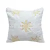 Funda de almohada de felpa con copo de nieve para cojín decorativo navideño, con bordado de purpurina dorada, de Temu Amazon transfronterizo