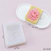 Molde de Silicona Cuadrado para Jabón Artesanal DIY Flor Aromaterapia Vela Yeso Difusor de Coche Piedra Molde para Jabón Artesanal
