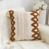 Funda de Almohada Tufted con Borlas Transfronteriza Sin Relleno, Decoración del Hogar Bohemia para Sala de Estar, Sofá, Dormitorio, Cojín Trasero con Borlas
