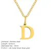 Collar con Colgante de Letra Emanco Acero de Titanio No se Desvanece Cadena para Clavícula Cadena de Hueso de Serpiente de Acero Inoxidable Nicho Europeo y Americano para Mujeres