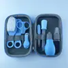 Cuidados com Bebê Recém-Nascido 8 Peças Conta-Gotas Alimentador de Medicamentos Cortador de Unhas Cortador de Unhas Aspirador Nasal de Bebê Cortador de Unhas de Bebê