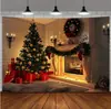 Tapiz Navideño de Amazon Transfronterizo Decoración de Sala de Estar Revestimiento de Pared Impresión Digital Tela de Fondo para Transmisión en Vivo Estilo Ins para Fotos