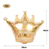 Venta caliente transfronteriza globo de aluminio con corona decoración de cumpleaños fiesta arreglo de ambiente de año nuevo Globo de papel de aluminio Corona Dorada venta al por mayor