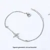 Pulsera Popular de Acero de Titanio 18K Circonita Trébol de Cuatro Hojas Transfronteriza de Amazon para Mujer, Lujo Accesible y Pulsera de Gama Alta que No se Desvanece