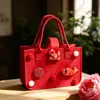 Bolsas de fieltro Año Nuevo del Caballo 2026 Personalizadas para Bolsas de Regalo de Reuniones Anuales de Diversas Empresas, Bolsas de Recuerdos de Boda y Paquetes de Regalo