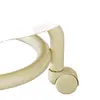 Taburete Giratorio con Ruedas, Taburete Bajo con Respaldo, Taburete para Cambiar Zapatos en Casa, Silla Infantil, Taburete Redondo para Sala de Estar, Banco Blando Acolchado