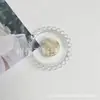 Soporte de airbag con patrón de mármol dorado creativo, soporte retráctil para escritorio, soporte plano de plástico transparente para teléfono móvil