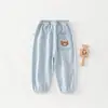 Pantalones para Niños 2026 Primavera y Otoño Algodón Puro Estilo Delgado Bebé Color Sólido Pantalones Deportivos Casuales para Niños y Niñas Ropa para Exteriores Pantalones Largos