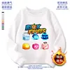 Roupa para meninos e meninas, suéter Blox Fruits, caixa de frutas do Diabo, periférico de jogo ROBLOX