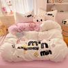 Nuevo Estilo Algodón Lavado Lindo Dibujo Animado Dopamina Toalla Bordado Hogar Cama Juego de Cuatro Piezas Dormitorio de Estudiantes Juego de Tres Piezas