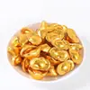 Decorações de enfeites para bolo de chocolate com moedas de ouro, barras e lingotes de ouro, celebração de aniversário, doces de casamento, confeitaria, toppers de bolo de aniversário