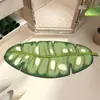 Hojas Planta Verde Tapete de Piso Baño Absorbente de Agua Secado Rápido Tapete para Pies Lavabo Puerta de Inodoro Antideslizante Alfombra Doméstica