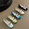 Sapatos Mary Jane de Renda Cetim Suave Estilo Francês para Mulheres, Sapatos de Salto Único que Aumentam a Altura, Novo Modelo 2026 Sapatilhas Baixas