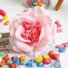Flor artificial 8cm rosa cabeça de flor flor de parede flor mar cachoeira decoração casa flor falsa grampo de cabelo flor arco de cabelo faça você mesmo materiais artesanais